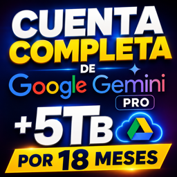 Imagen de GOOGLE CUENTA COMPLETA POR  18 MESES