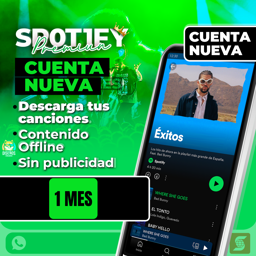 Imagen de SPOTIFY PREMIUM 1MES (CUENTA NUEVA)